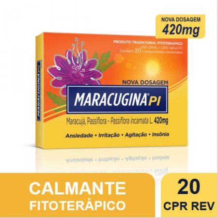 Maracugina PI 420mg, 20 comprimidos revestidos